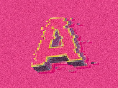 Glitchin' Madness design glitch hack noise pixel type typography