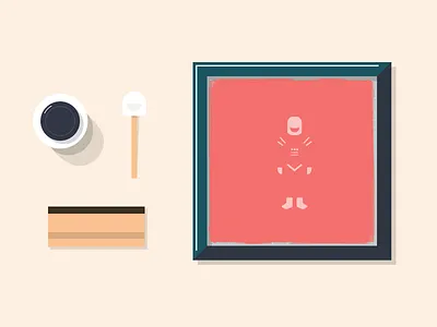 Style frame for an animation animation colour study frame illustration minimal modern screenprintting simple still study style vector