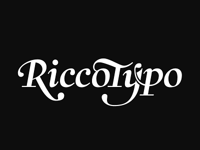 Riccotypo lettering calligraphy letter lettering riccotypo script sign type typo typography