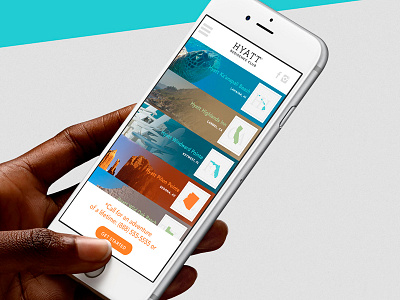 Hyatt Residence Club: Location Selector design ios iphone mobile ui ux website