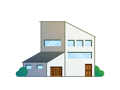 Modern House bush door garage house modern modern house roof window