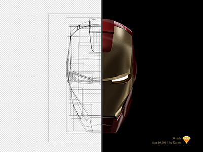 Iron Man(Sketch) black iron man people sketch