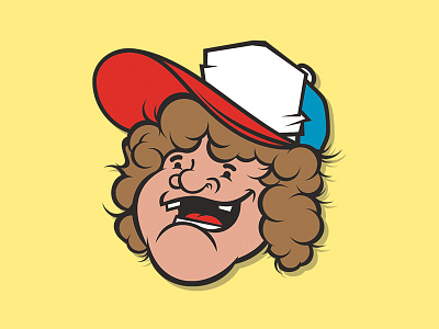 Dustin | Stranger Things character dustin face illustration netflix strangerthings