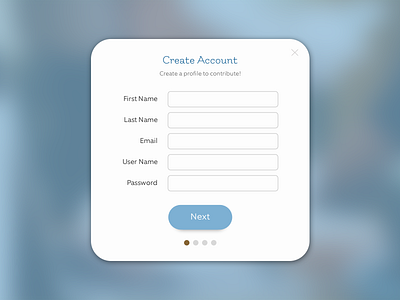 DailyUI - #082 - Form 082 create account dailyui form