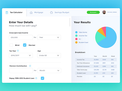 Daily UI challenge #004 — Calculator app challenge dailyui dashboard data flat interface mobile ui ux web