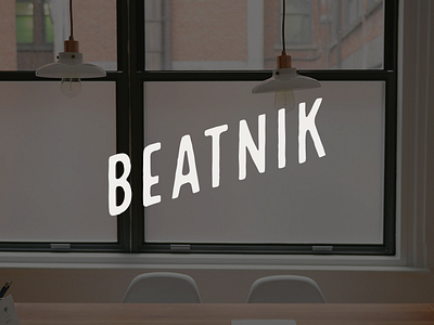 Beatnik Logo agency beatnik branding logo design newcastle uk north east typography