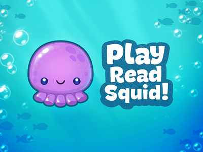 Octopus app bubbles cartoon fish kids logo octopus photoshop water