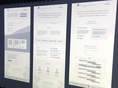 Hi-Fi Wireframes avatar cards focus lab graph slider typography video website wireframe