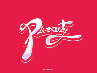 Example of Hand lettering "Diversity"