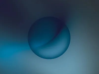 Circle Glow 3d abstract art blue color design gradient motion perspective wave