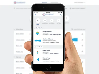 Doctor Portal app graphs ios responsive ui ux web
