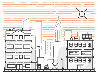 Greetings from NYC card design drawing hello illustration nyc