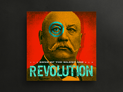 Sons of the Silent Age - Revolution album art cover art halftone music punk revolution rock n roll stars target vinyl