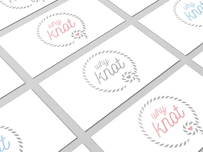 "Why Knot" Business Card branding business card
