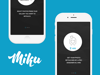 Miku - Tutorial app application beauty design graphic photo sketch tutorial uxui
