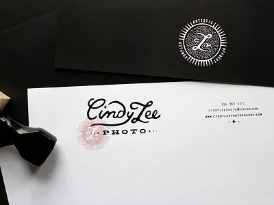 letterhead front n back branding handdrawn icon letterhead photographer rubber stamp stamp