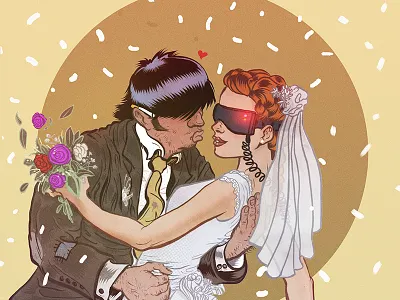 You may kiss your App digital illustration ipadpro procreate vr wedding