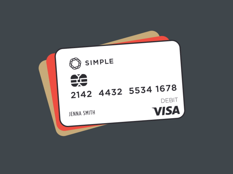 Simple Tarjetas animation colors gif loop motion vectors