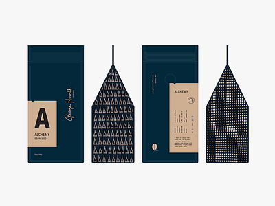 GHC bag brand brandin cafe coffee roaster logo packaging pattern restaurant texture