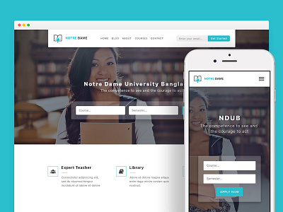 educational web courses education html landing page psd study ui ux web design