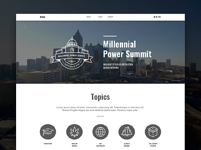 MPS Landing Page badge city desktop government icons landing page sky type ui web