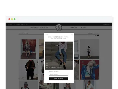 Search Style | Tagging social network tagging website design