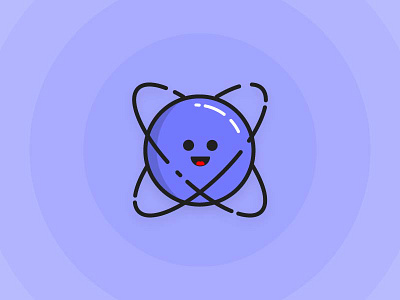 Particle man chemistry icon particle