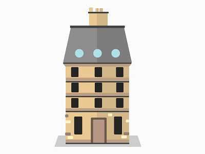 Paris Apartment architecture france illustration paris vector