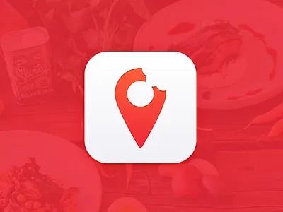 Appylicious app app icon food icon ios pin red