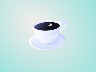 More Coffee coffee design flat graphic illustration stars universe vectors
