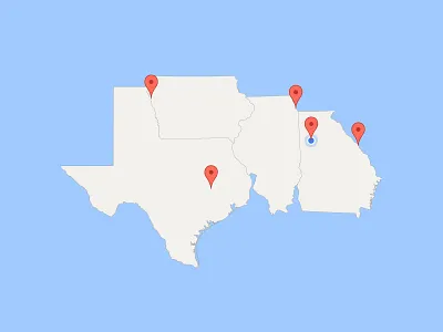 #SLDrefuel 18 of 52 — United States of Steven atlanta chicago georgia illinois iowa map sldrefuel states texas united usa