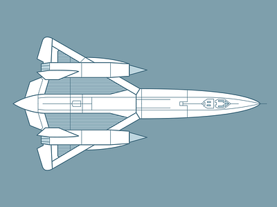 Blackbird! aeroplane airplane blackbird illustration jet plane rocket sr 71