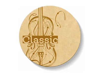 Bierdeckel. Classic art digital illustration image