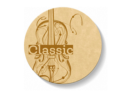 Bierdeckel. Classic art digital illustration image