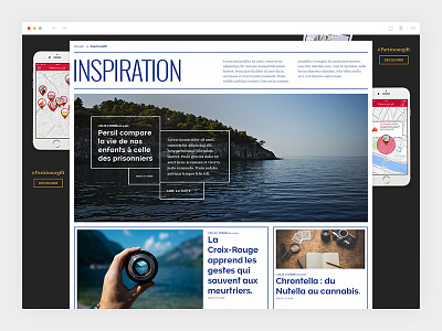 Ladn_3/4 - Categorie art direction blue colorful design ladn newspaper webdesign