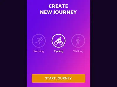 Fitness App second screen cycling fitness app running app