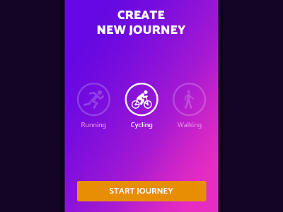 Fitness App second screen cycling fitness app running app