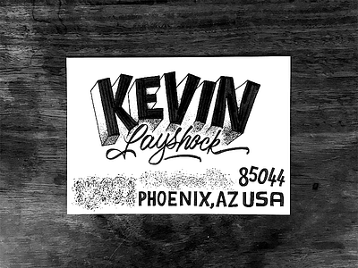 Kevin envelope font illustration lettering sketch type typeface typography