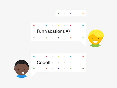 Fun Vacations characters chat minimal vacations