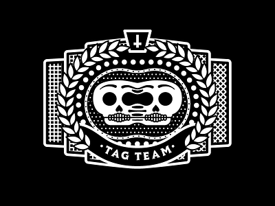Tag Team Champions of the World conjoined twins skull title wrestling