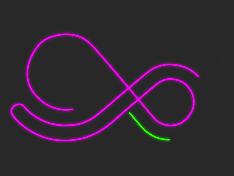 Doppel Logo Neon after effects animated doppel green logo motion motion design neon purple simple