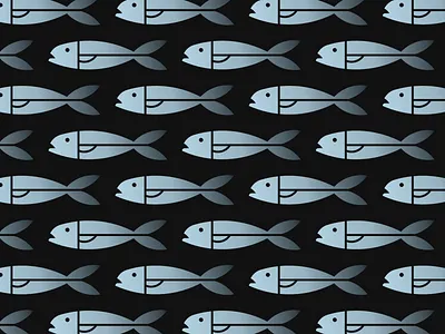 Fish chips fish pattern repeating
