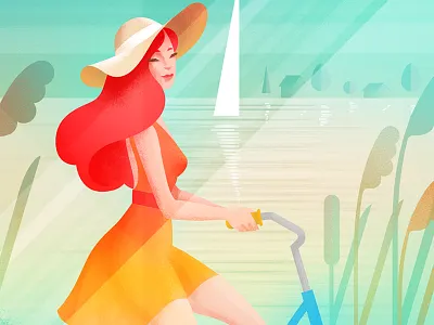 Summer biking summer