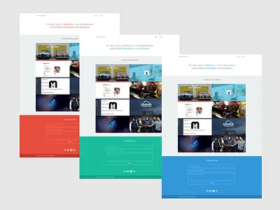 Simple Portfolio Design blog contact form. flat ui portfolio showcase website