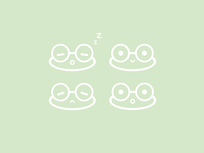 Frog smileys adobe cute frog illustration illustrator kawaii vector