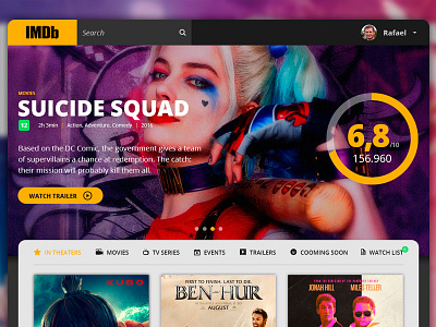 Daily UI #003 - Landing Page 003 dayli ui suicide saquad