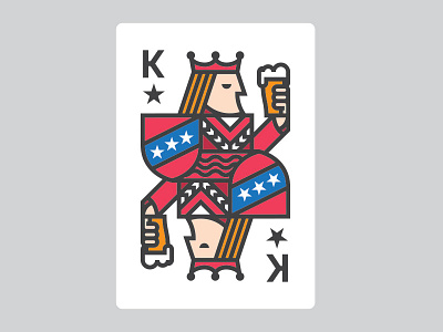 Trump Card beer cards simple thicklines