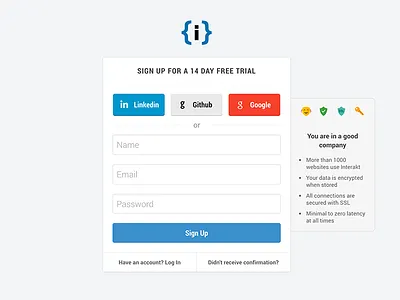 Signup - Interakt.co form ui interakt signup ui