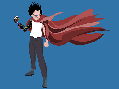 Tetsuo akira character design fan art illustration illustrator