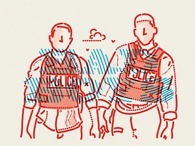 BadBoys badboys character colourandlines film icon illustration lines movie thumbprint vector